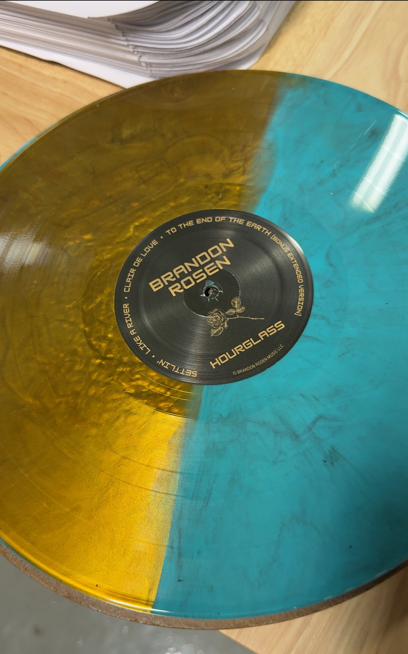 Brandon Rosen's Hourglass Split Color Vinyl